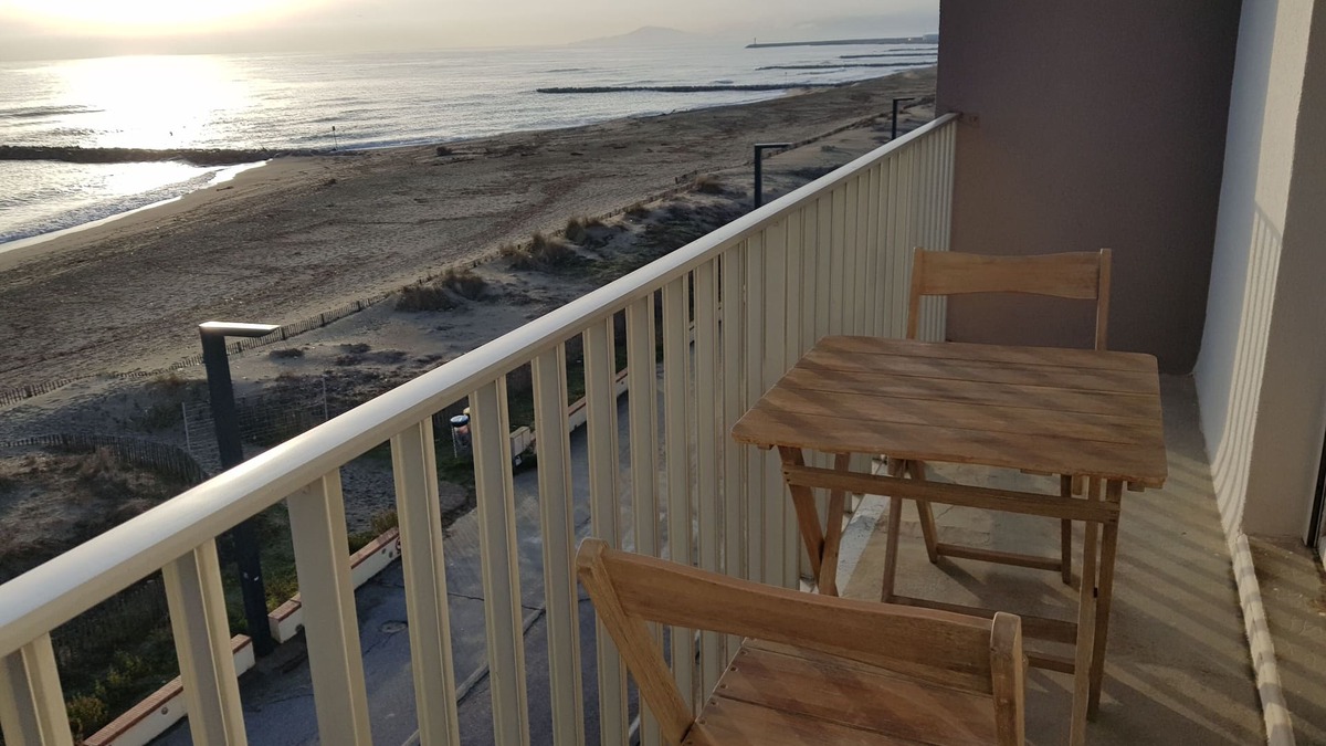 Saint-Cyprien Plage Apartment | LARGE STUDIO, MAGNIFICENT SEA VIEW, CENTRAL BEACH