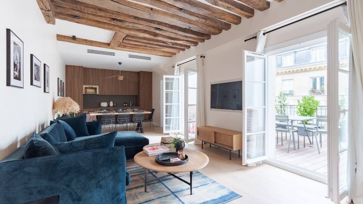 Enfants-Rouges Apartment | Large terrace, air conditioning, 3 bedrooms, Marais