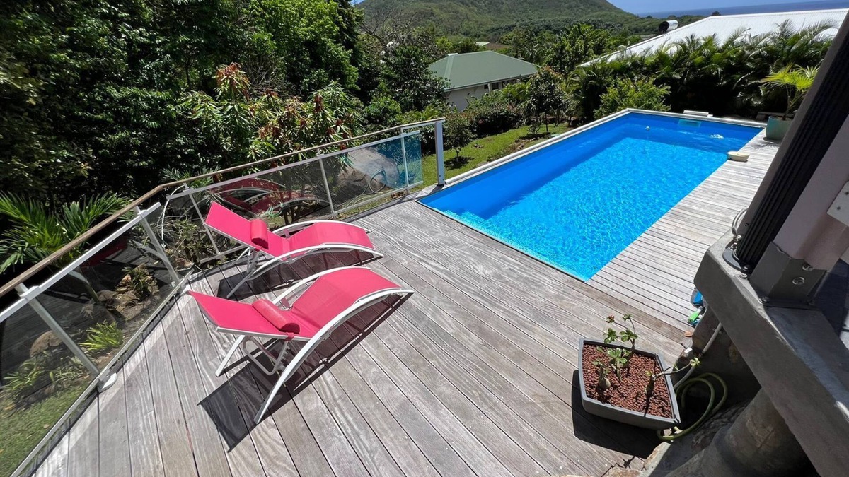 Deshaies Villa | Large villa with sea view, ground floor living area, private swimming pool not overlooked