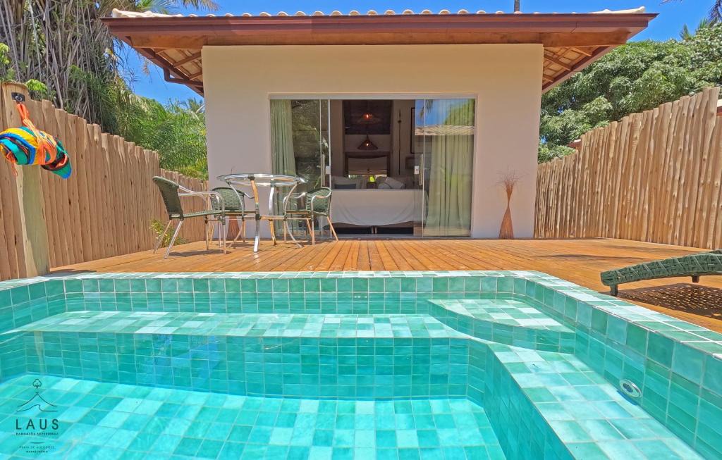 Marau Hotel | LAUS Bangalôs Experience - Piscina Privativa - Praia de Algodões - Península de Maraú - Bahia
