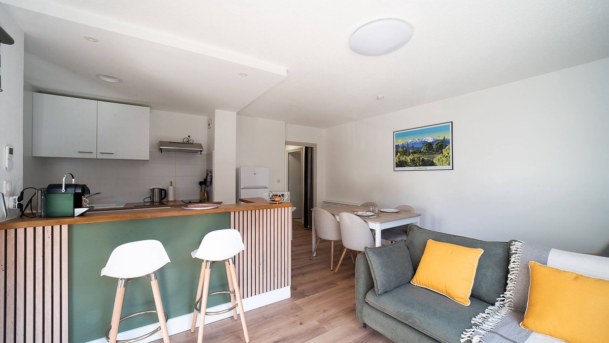 Amelie-les-Bains-Palalda Apartment | Le Canigou - Vue montagne, proche Perpignan