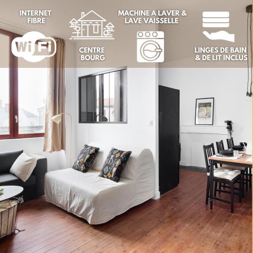 Beaupreau Apartment | Le Château de ma mère - Wifi ,Linge, Vue Château