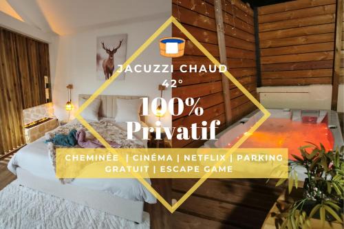 Troyes House | Le Chalet Champenois - Jacuzzi - Terrasse - Calme - Ciné Netflix