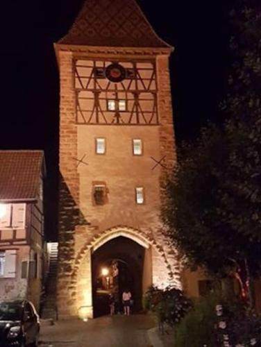 Bergheim Apartment | Le clocher aux cigognes au village de Bergheim