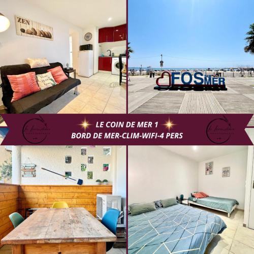 Fos-sur-Mer Apartment | Le Coin de Mer 1 - Bord de mer, CLIM, WIFI, 4 pers