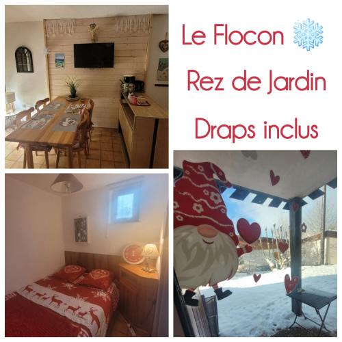 Les Rousses Apartment | Le Flocon des Rousses , Joli petit Cocon en Rez de Jardin, Draps inclus