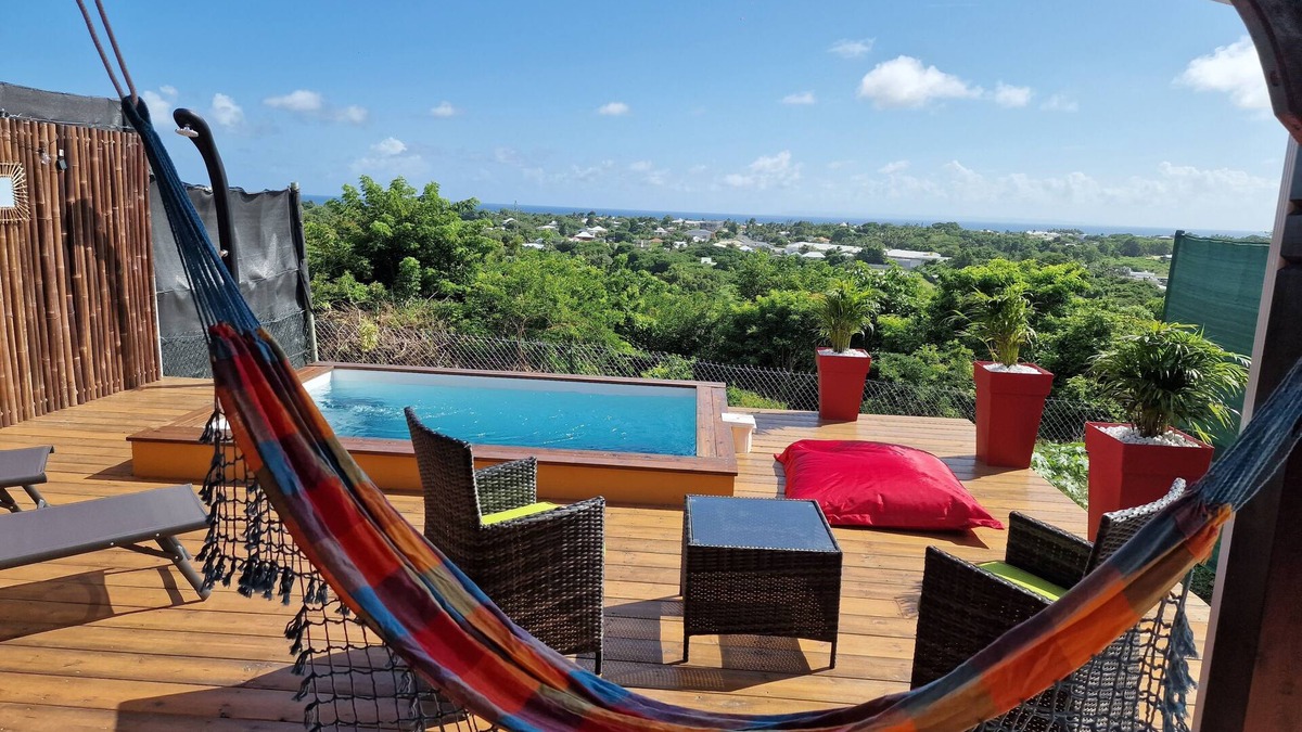 Saint-Francois House | "Le Jeïpur" Villa vue mer Piscine Privée