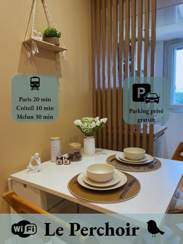 Montgeron Apartment | Le Perchoir - Studio cosy mezzanine, parking et WiFi - Paris Sud