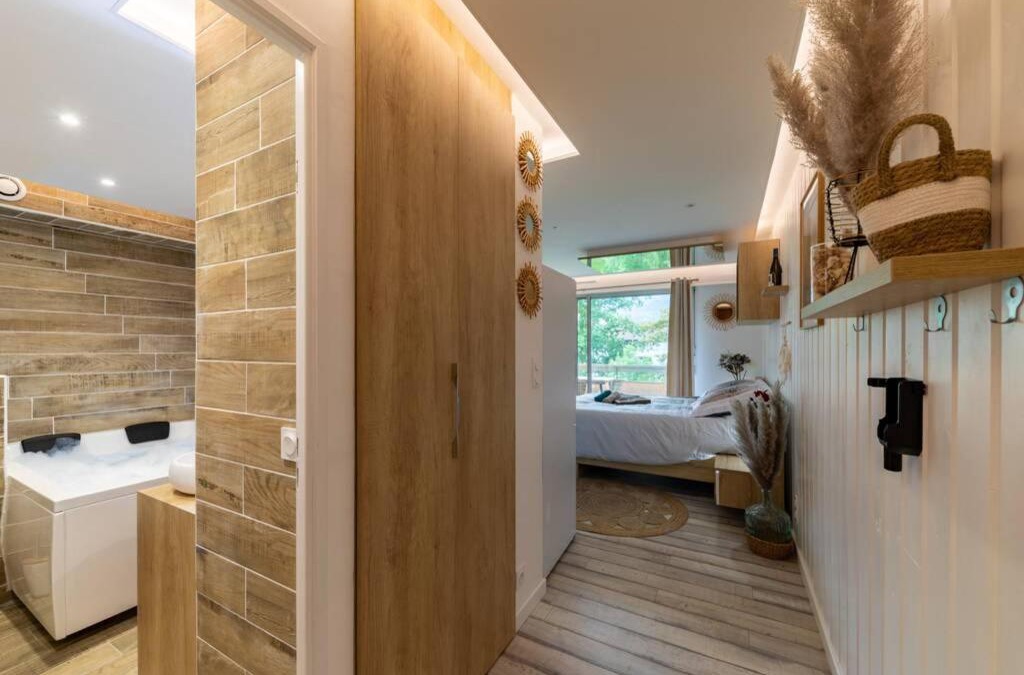 Voiron Apartment | LE QUINTESSENCE: Balnéo & Luminothérapie + parking