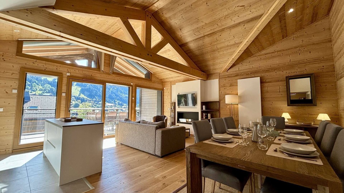 Chatel Apartment | Le Thélème A402: warm and view of the resort