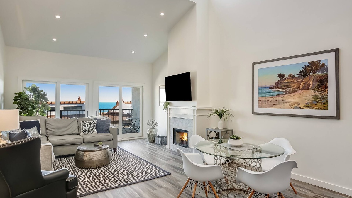 East Mesa Condo | Leadbetter Beach Retreat - penthouse with ocean views, heated pool/spa, high end interiors!