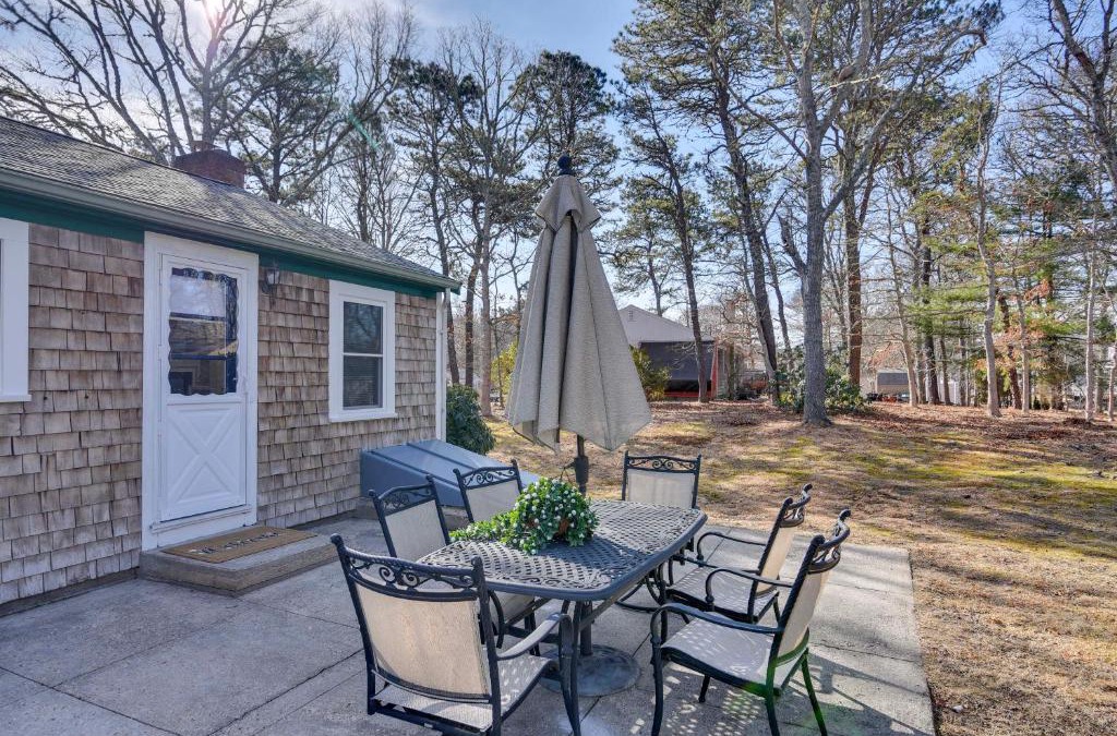 West Hyannisport House | Less Than 1 Mi to Craigville Beach Home with Patio and BBQ