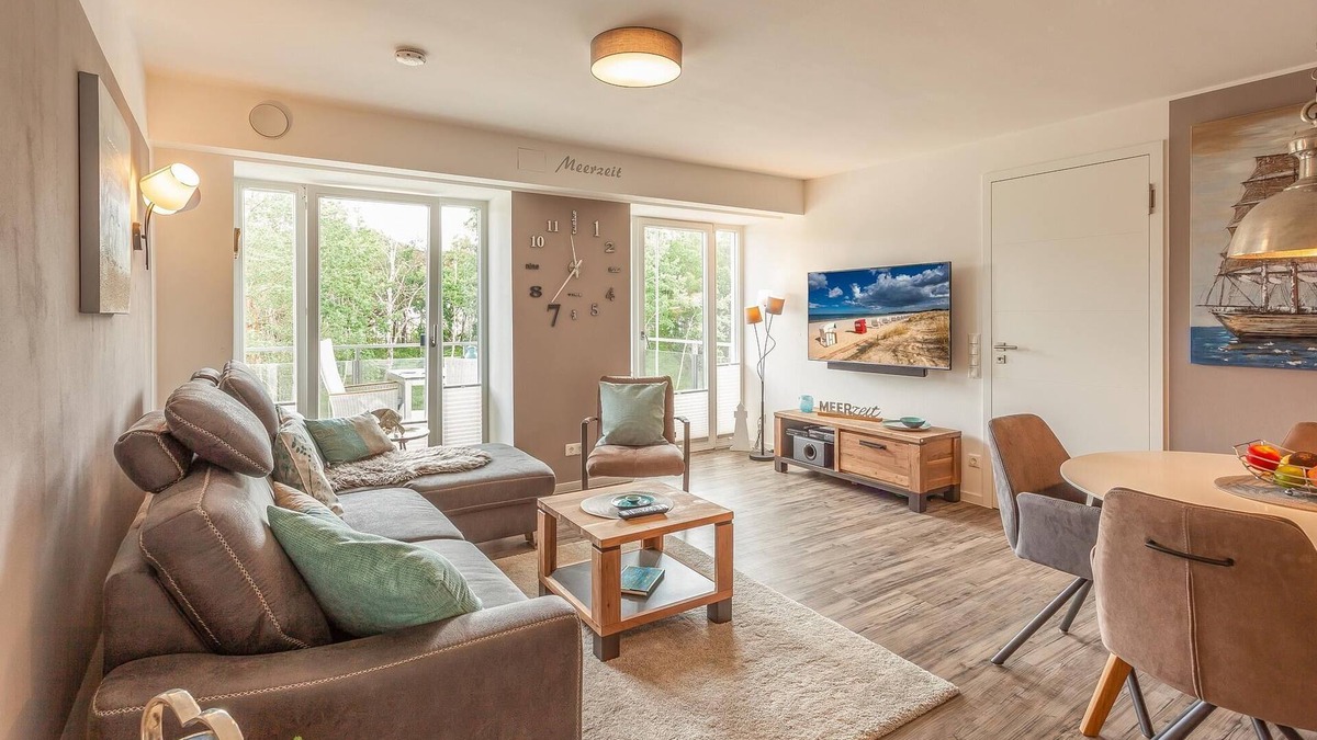 Prora Apartment | Liebevoll & Hochwertig Eingerichtetes Apartment mit Tollem Balkon zur Meerseite