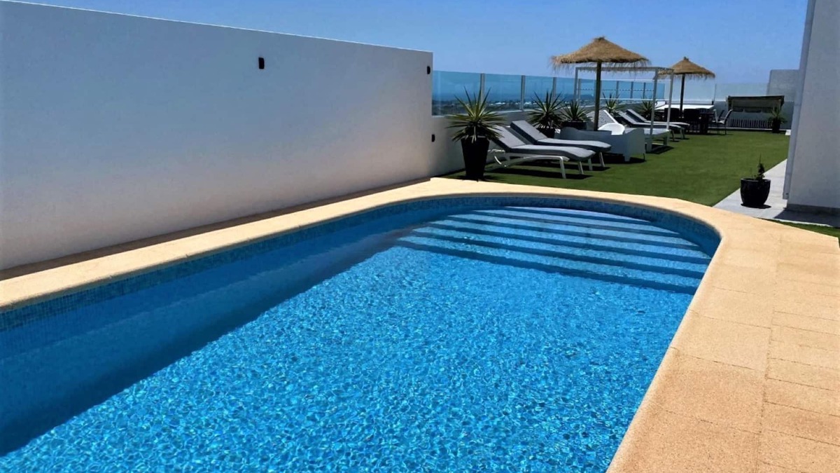 Costa Teguise Villa | Lillos- 3 bed/3 bath with pool sea views on the golf estate, costa teguise