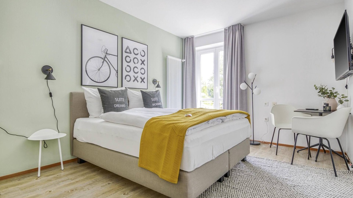 Munchen District Apartment | Limehome Garching München - Nähe Airport