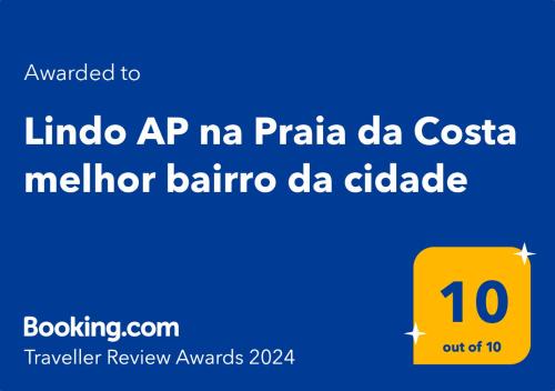 Vila Velha Apartment | Lindo AP na Praia da Costa melhor bairro da cidade