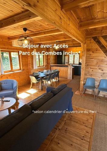 Le Creusot Ski Chalet | Lodge du Parc des Combes avec Accès Parc inclus selon calendrier ouverture Parc