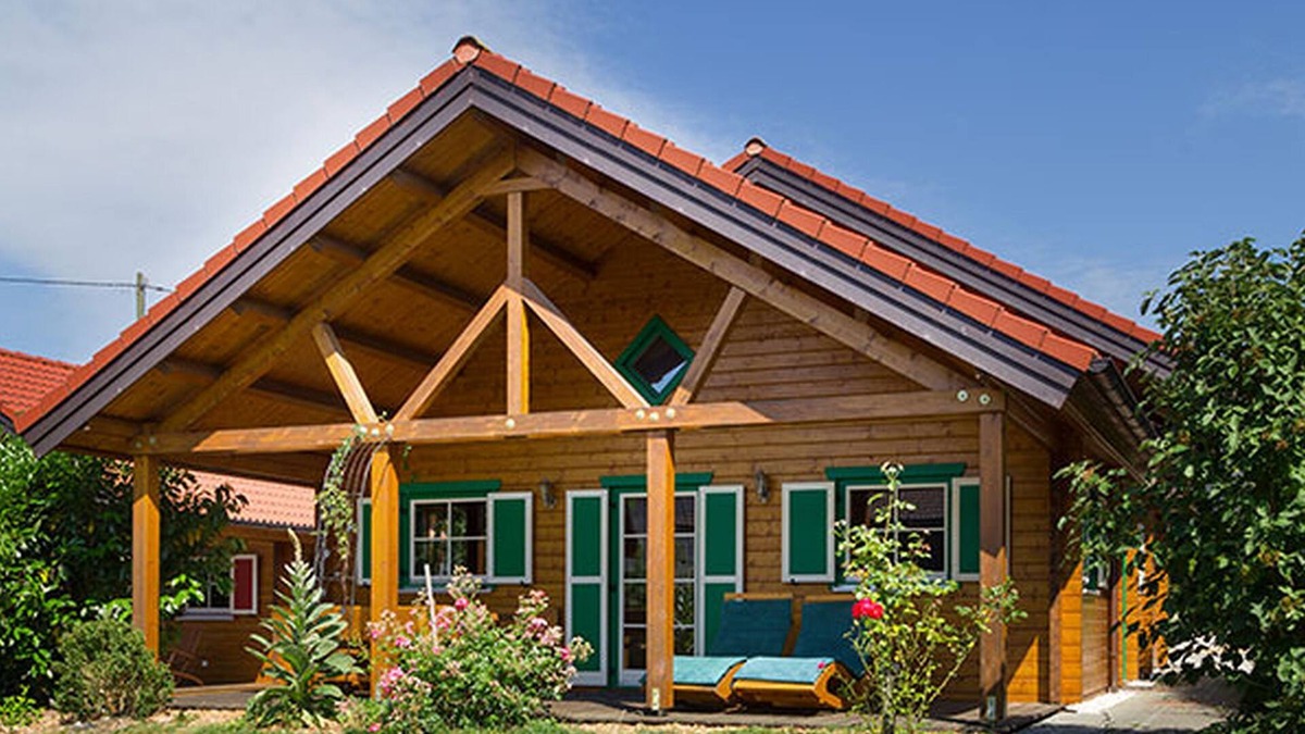 Salem Apartment | Log cabin Max, 97 sqm, 4 bedrooms, covered terrace, max. 8 persons