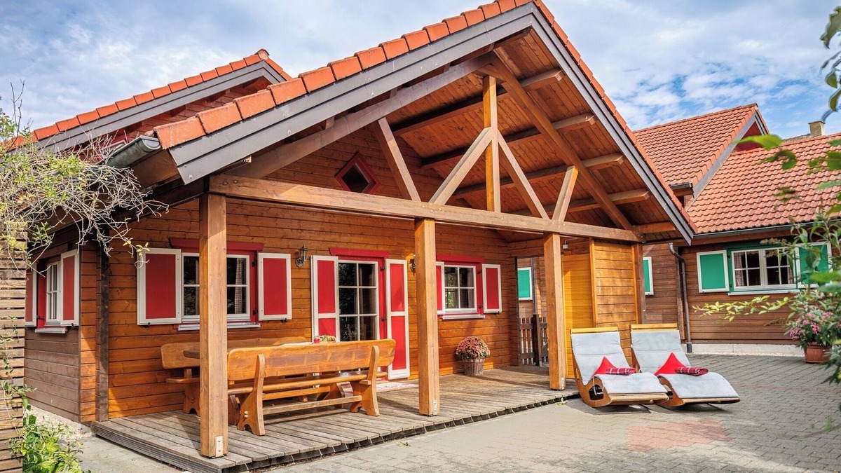 Salem Apartment | Log cabin Moritz, 91 sqm, 4 bedrooms, terrace, max. 6 persons