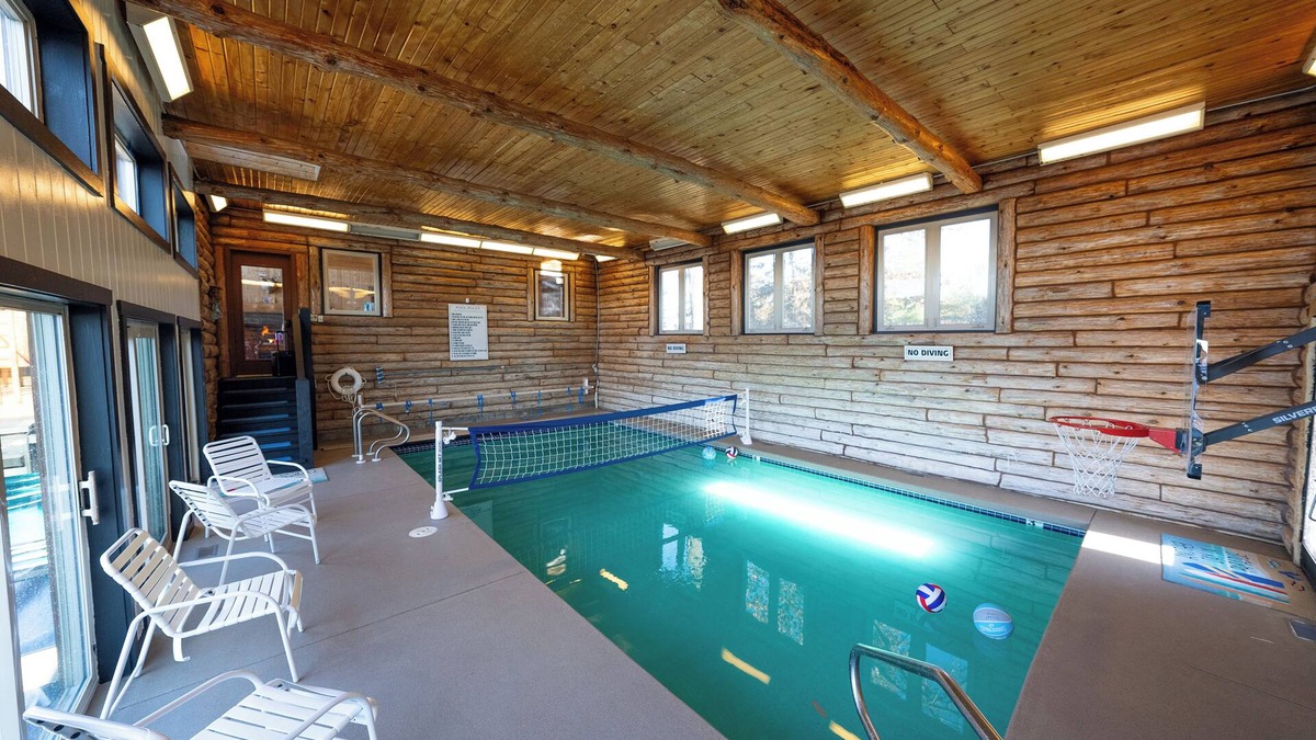 Arkdale Cabin | Log Cabin w/indoor pool on Lake, 30 Min from Wis Dells! 8 min. from Sand Valley