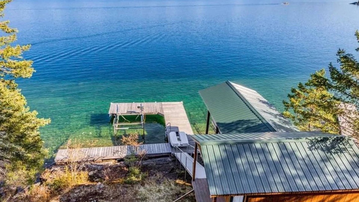 Polson House | Log Home with Lake Access and Views of the Missions