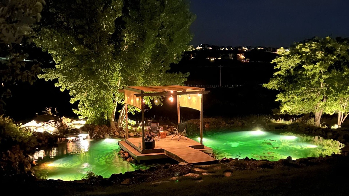 Parker House | Log Home with Mountain Views, Seasonal Pool and Pond