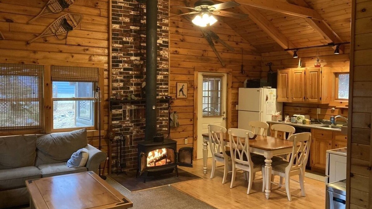Chestertown Cabin | Loon Lake Log Cabin with canoe and kayaks, fire pit, and game room!