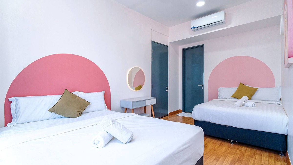 Downtown George Town House | Lovely 2BR Family Suite in Georgetown 乔治市温馨家庭二卧套房