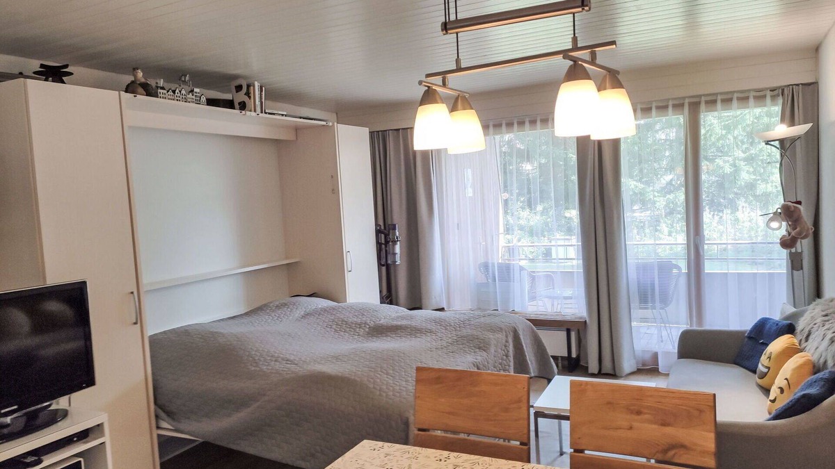 Davos-Dorf Apartment | Lovely apartment for 4 guests with WIFI, TV and balcony