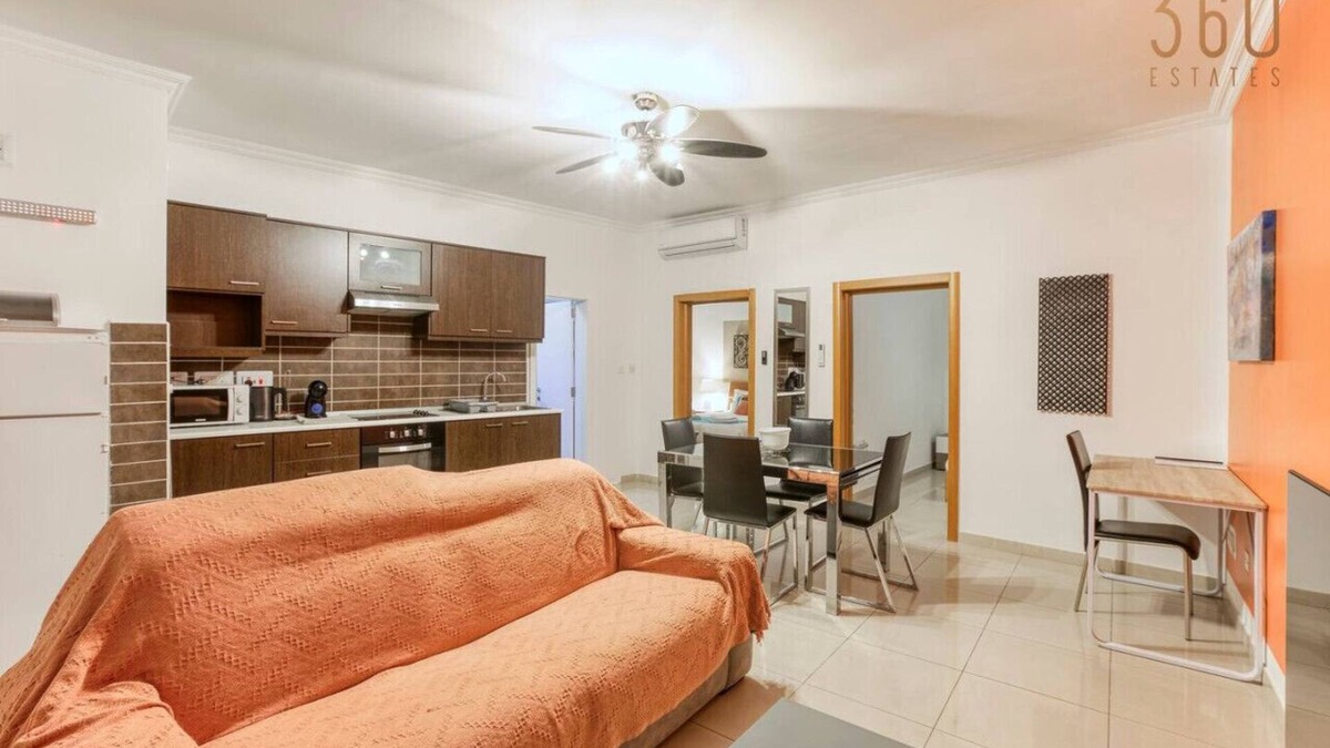 Tal-Ghoqod Apartment | Lovely, central 2BR home, just off St Julians w/AC