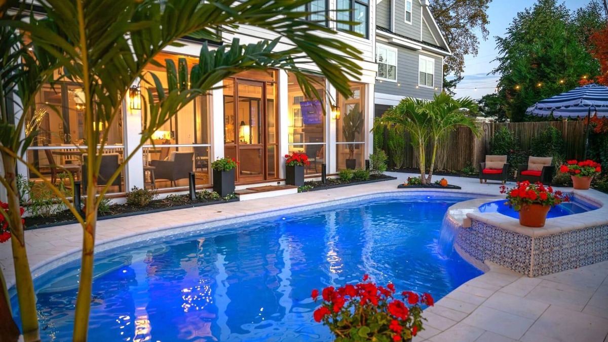 Rehoboth by the Sea Villa | Lux Estate: 9BR, 8.5BA + Cottage, Walk to Beach