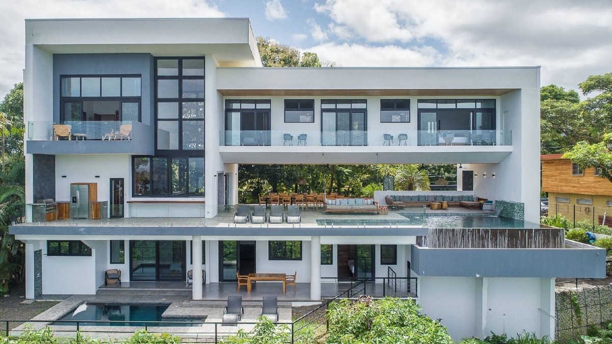 Nosara Villa | Lux Private Villa Karma Nosara with 2 pools, & ocean views -5 min to the beach