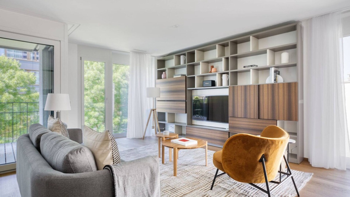 Escher Wyss Apartment | Luxe Escher Wyss 2BR w/Storage & W/D, nr Station, by Blueground