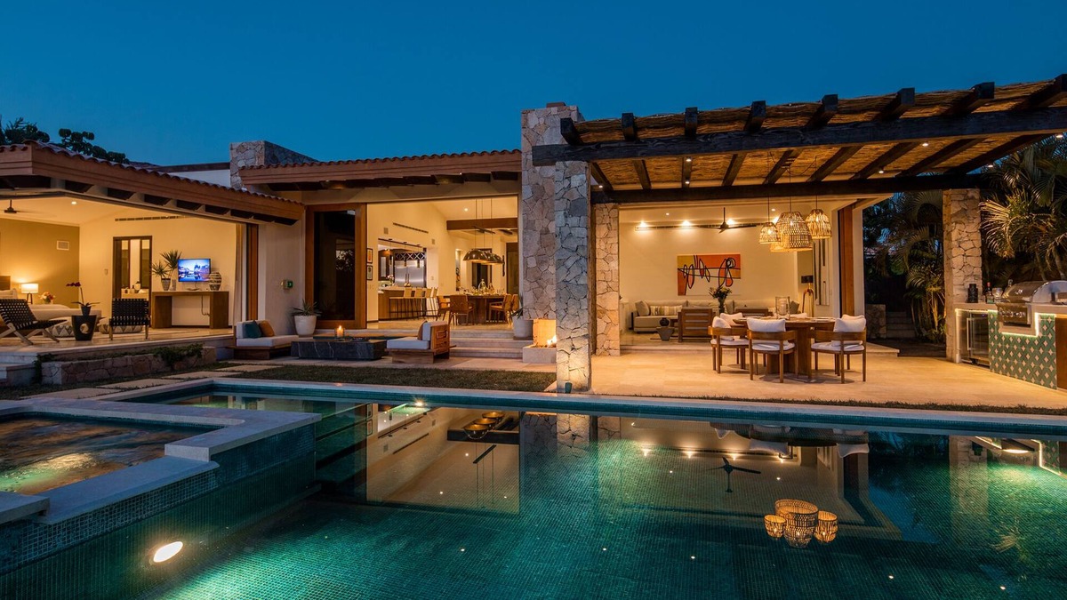 Cabo San Lucas House | Luxe, Modern Mexican Villa, Relax in Privacy to Stunning Ocean and Golf Views