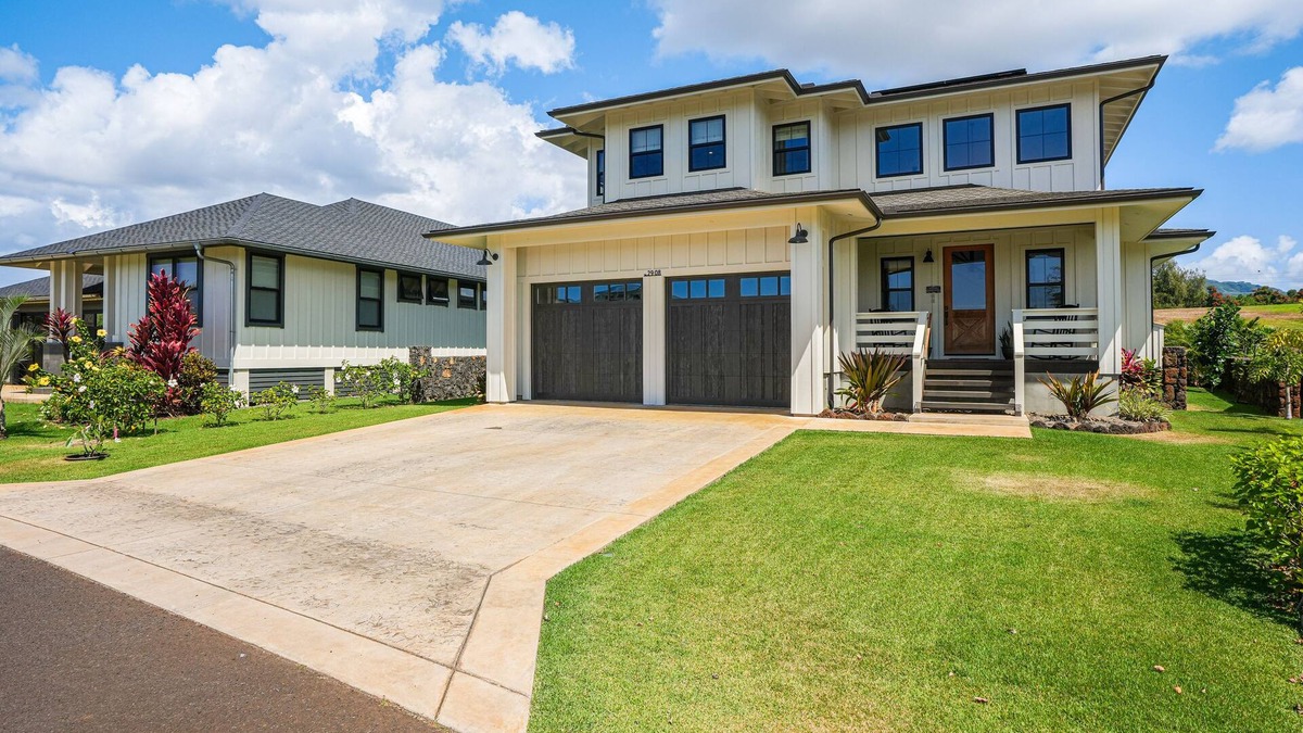 Poipu House | Luxe retreat with hot tub and pool access, private W/D, grill, AC, & gas range