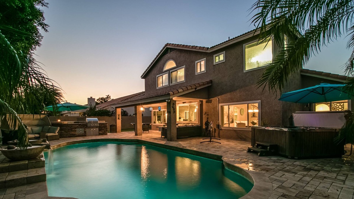 Paradise Park Vista House | Luxe Scottsdale Home w/Pool, Spa, & Tesla Charger!