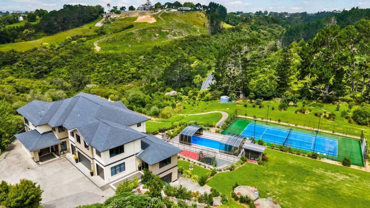 Whitford House | Luxe Whitford Mansion | Pool & Tennis Court