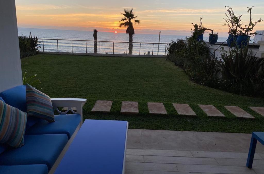 Plage des Nations Apartment | Luxery stay with seaview, pool, green space & Sunset orientation near Rabat