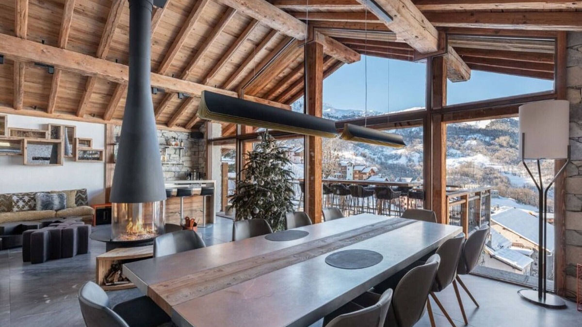 Saint-Martin-de-Belleville Ski Chalet | Luxury chalet with hot tub, sauna, and cinema