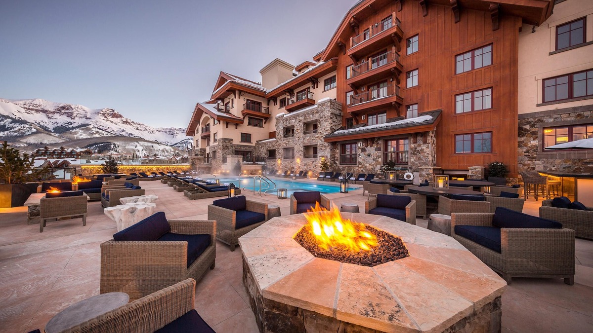 Mountain Village Resort | Luxurious Mountain View Suite w/Gas Fireplace, Private Balcony, & Full Kitchen