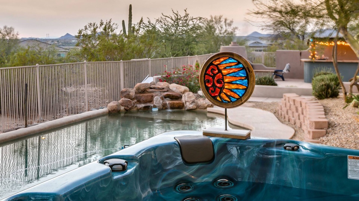 Peoria House | Luxurious & Private Desert Oasis with heated pool, sunset views, hot tub