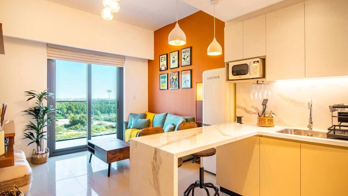 Nad Al Sheba Apartment | Luxury 1-Bedroom Overlooking Meydan Racecourse