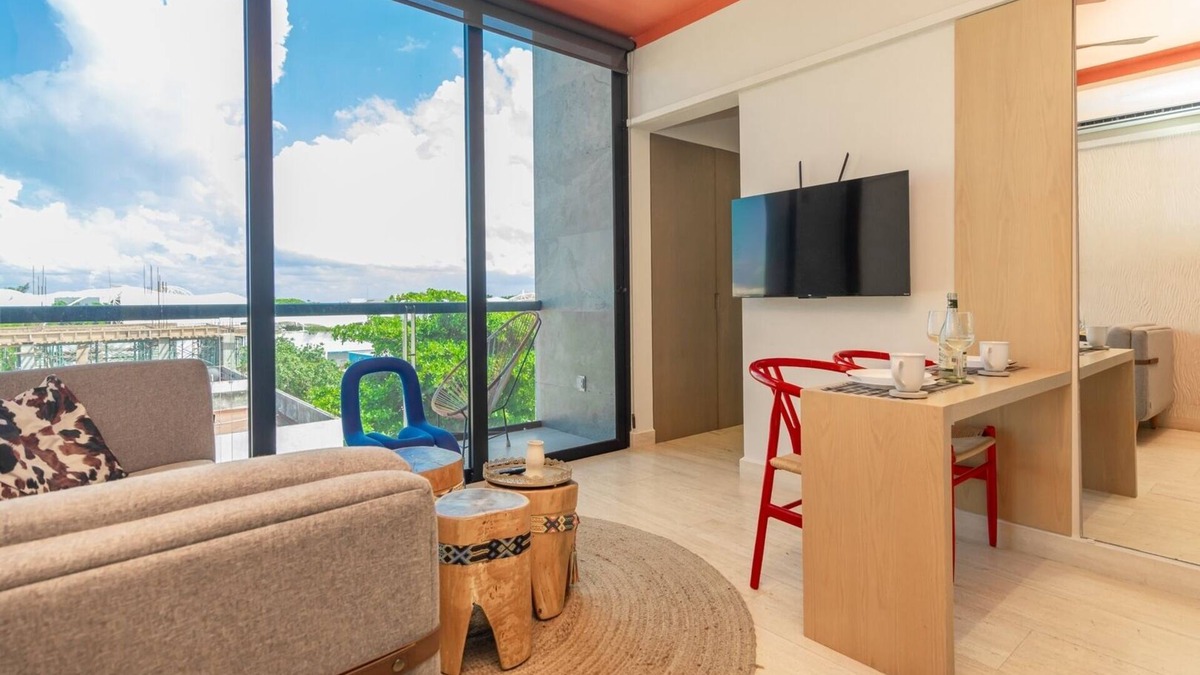 Playacar Fase I Apartment | Luxury 1BR BalconyandParking, 1 Block from 5th Ave
