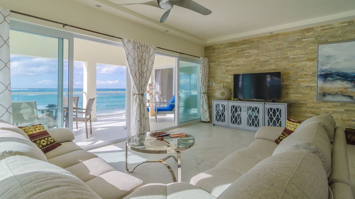 Cabarete Condo | Luxury 2BD Beachfront Condo with Amazing Sea Views, Centrally Located
