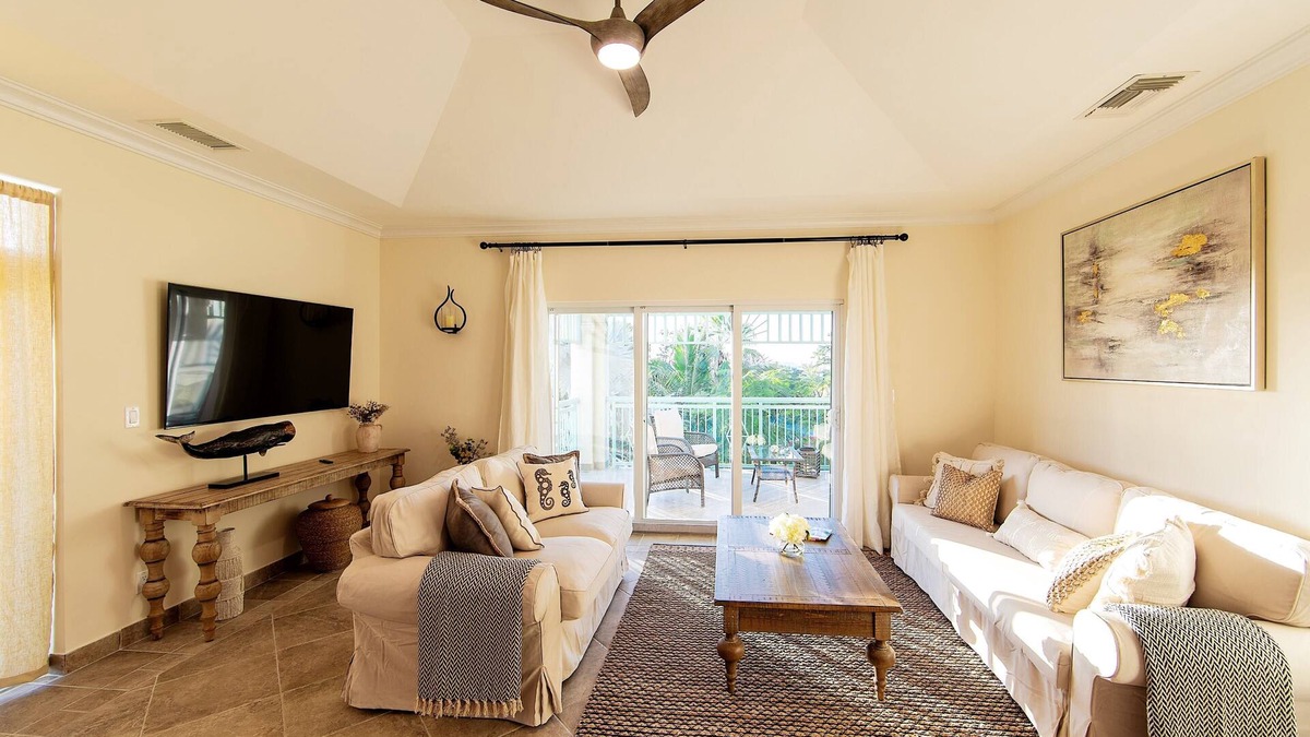 Leeward Settlement Condo | Luxury 3-Bed Condo in Leeward! 5 minute walk to the beach