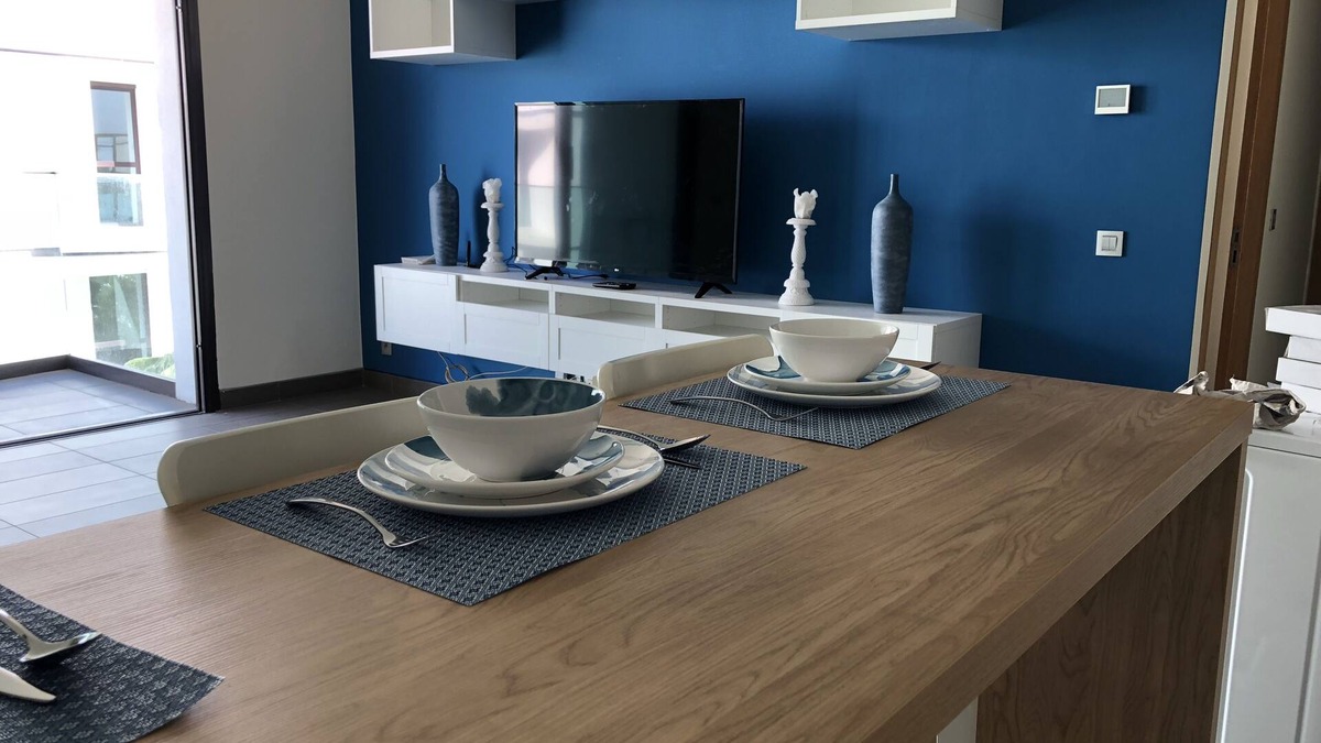 Ain Diab Apartment | Luxury Anfaplace Blue & Write apartment