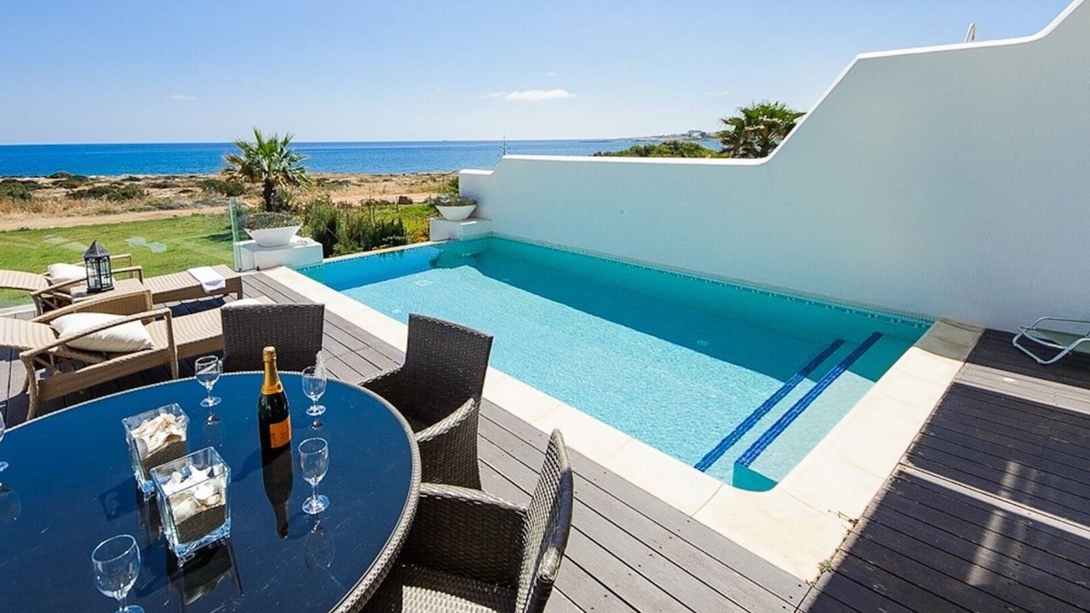 Protaras House | Luxury Bay View Villa 28 Right On the Beach in Figtree Bay ,Protaras , Cyprus