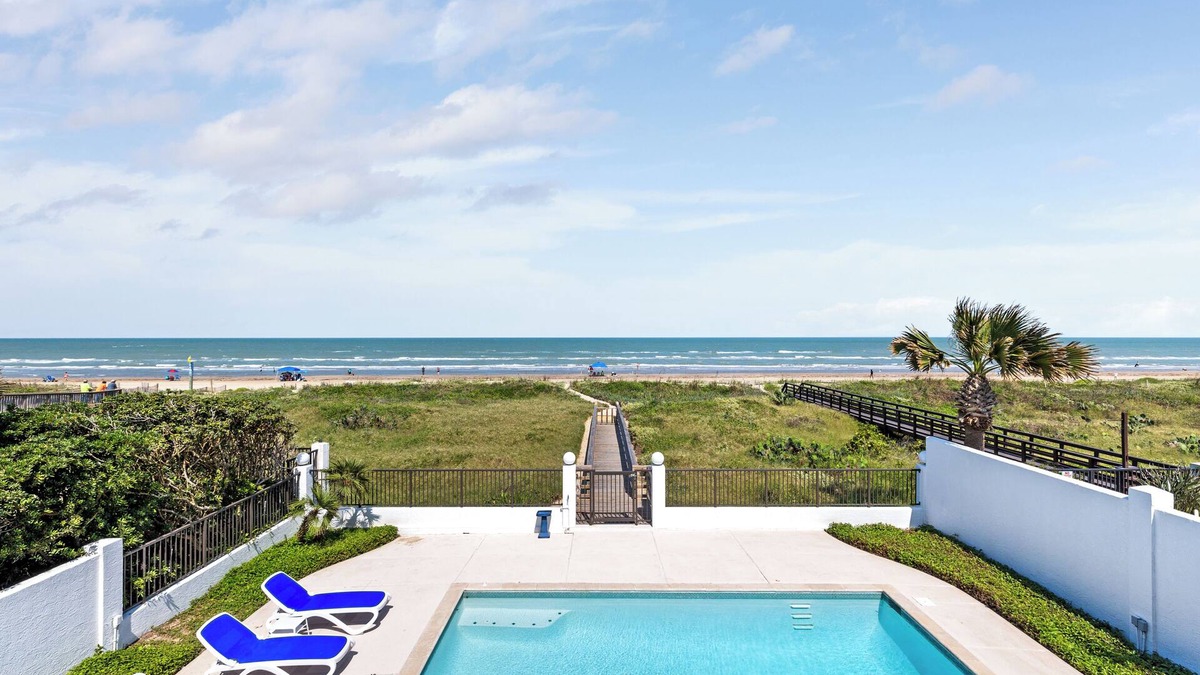 South Padre Island House | Luxury Beachfront Home w/private beach access & private heated pool!