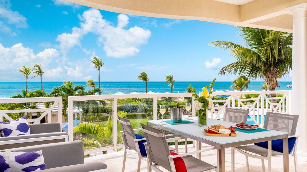 Grace Bay Condo | Luxury beachfront 2 bedroom condo at The Grandview directly on Grace Bay beach