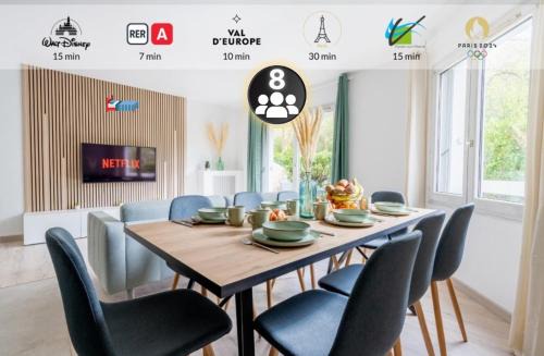 Lognes Apartment | ☆Luxury Disneyland -The Green-Wood - Paris ☆